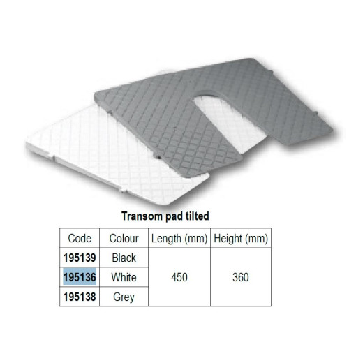 Транцевая регулировочная пластина 450х360 мм Lalizas 195136 белая купить по оптовой цене с доставкой в магазине Ellada.com.ua