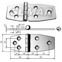Петля нерж. S444000