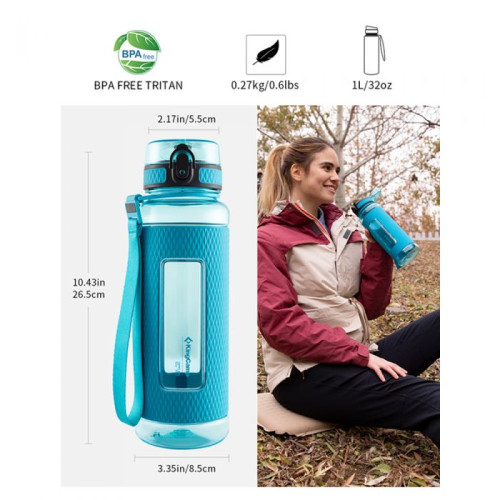 Бутылка для воды KingCamp SILICON TRITAN BOTTLE(KA1144) (royal blue)