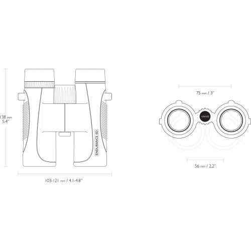 Бинокль Hawke Endurance Top Hinge ED 10x32 Green (36203)