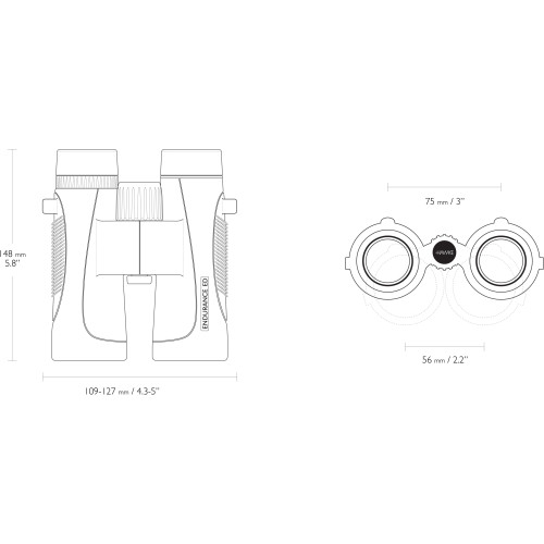 Бинокль Hawke Endurance Top Hinge ED 8x42 Green (36205)