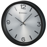 Часы настенные Bresser MyTime Silver Edition Wall Clock Black (8020316CM3000)