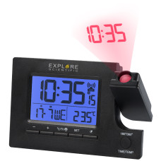 Часы проекционные Explore Scientific Slim Projection RC Dual Alarm Black (RDP1003CM3LC2)