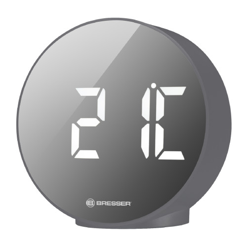 Часы настольные Bresser MyTime Echo FXR Silver (8010071QT5WHI)