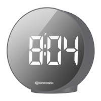 Часы настольные Bresser MyTime Echo FXR Silver (8010071QT5WHI)