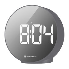 Часы настольные Bresser MyTime Echo FXR Silver (8010071QT5WHI)