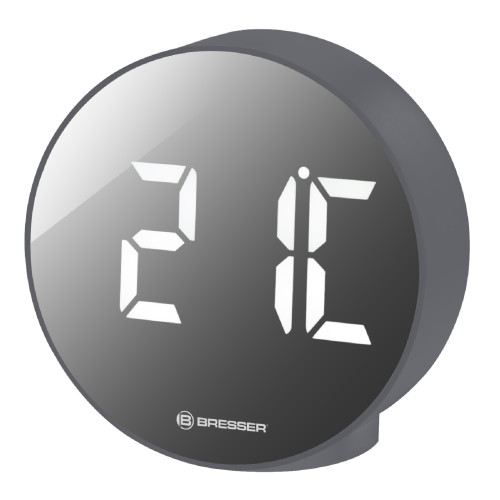 Часы настольные Bresser MyTime Echo FXR Silver (8010071QT5WHI)