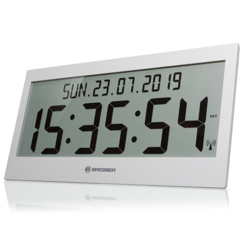 Часы настенные Bresser Jumbo LCD Grey (7001802QT5000)