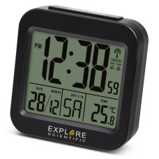 Часы настольные Explore Scientific Compact RC Alarm Black (RDC1008CM3000)
