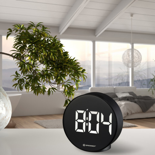 Часы настольные Bresser MyTime Echo FXR Black (8010071CM3WHI)
