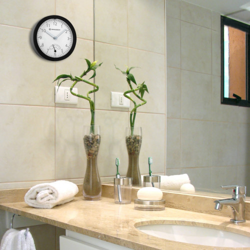 Часы настенные Bresser MyTime Bath mini Black (8020115CM3QUA)