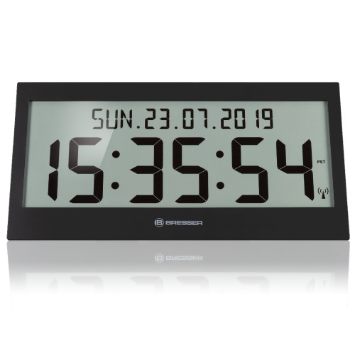 Часы настенные Bresser Jumbo LCD Black (7001802CM3000)
