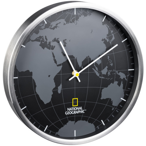 Часы настенные National Geographic World Map Aluminium (9080000)