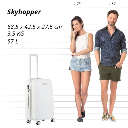 Чемодан CarryOn Skyhopper (M) White (502423) Чемодан CarryOn Skyhopper (M) White (502423)
