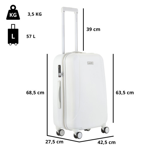 Чемодан CarryOn Skyhopper (M) White (502423) Чемодан CarryOn Skyhopper (M) White (502423)