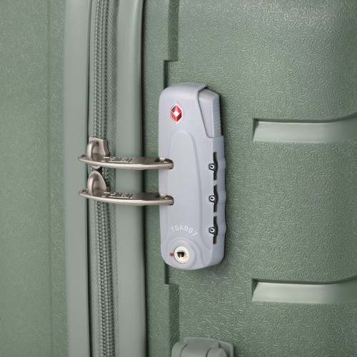 Чемодан TravelZ Big Bars (M) Olive Green