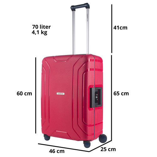 Чемодан CarryOn Steward (M) Red (502262)