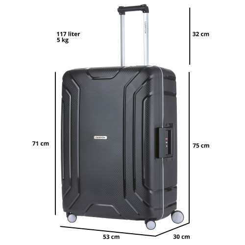 Чемодан CarryOn Steward (L) Black (502324)