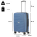 Чемодан CarryOn Transport (M) Blue Jeans (502408)