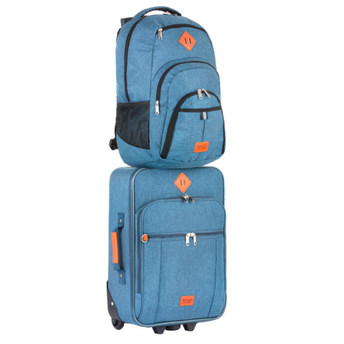 Чемодан TravelZ Hipster (S) Jeans Blue