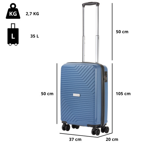 Чемодан CarryOn Transport (S) Blue Jeans (502407)