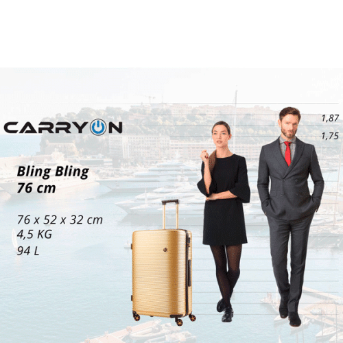 Чемодан CarryOn Bling Bling (L) Champagne Чемодан CarryOn Bling Bling (L) Champagne