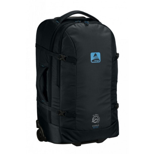 Сумка-рюкзак на колесах Vango Exodus 60+20 Grey/Blue (RUNEXODUSG38R0N)