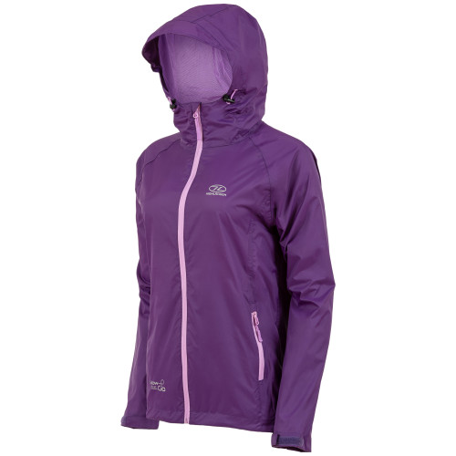 Ветровка женская Highlander Stow & Go Pack Away Rain Jacket 6000 mm Purple XL (JAC077L-PE-XL)