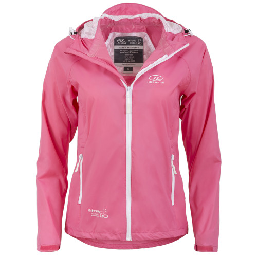 Ветровка женская Highlander Stow & Go Pack Away Rain Jacket 6000 mm Pink M (JAC077L-PK-M)
