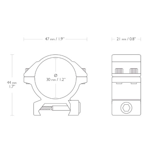 Кольца Hawke Matchmount 30mm/Weaver/Low (22115)