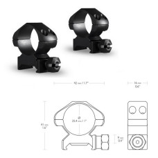 Кольца Hawke Precision 1"/Weaver/Med (23001)