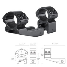 Кольца Hawke Reach Forward 1"/Weaver/High (extension 2") (22125)