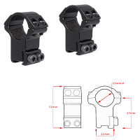 Кольца Hawke Matchmount 1"/9-11mm/High (22102)