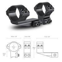 Кольца Hawke Reach Forward 30mm/9-11mm/High extension 2" (22123)