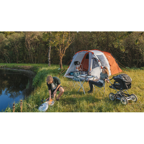 Гриль угольный Easy Camp Adventure Grill Silver (680193)