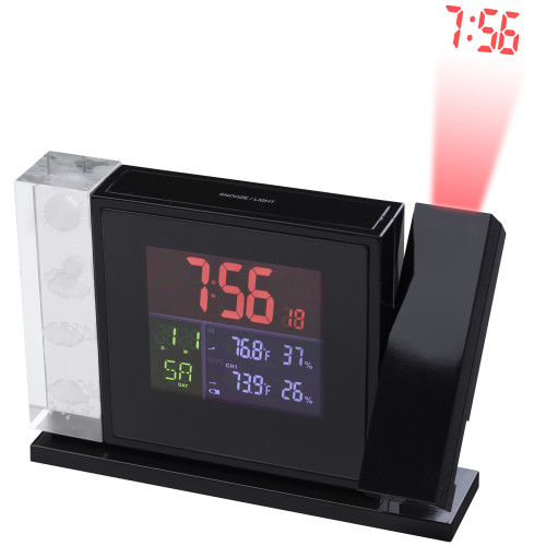 Метеостанция MyTime Crystal P Colour Projection Alarm Clock and Weather Stations Black (7060100)