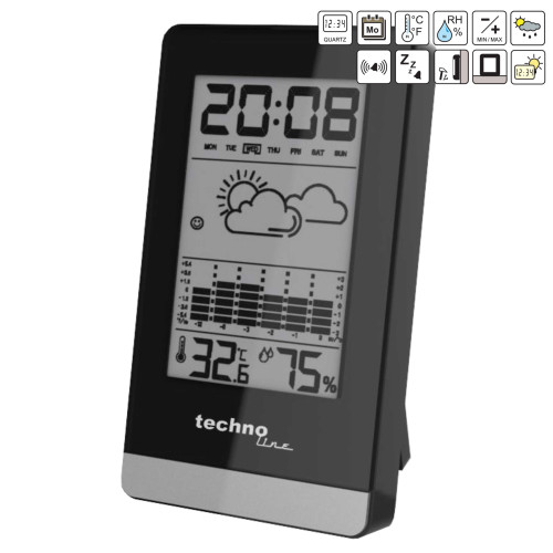Метеостанция Technoline WS9125 Black (WS9125)