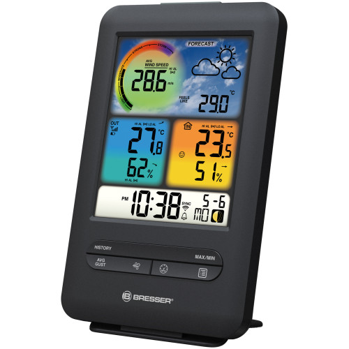 Метеостанция Bresser WIFI Colour 3-in-1 Wind Sensor Black (7002535)