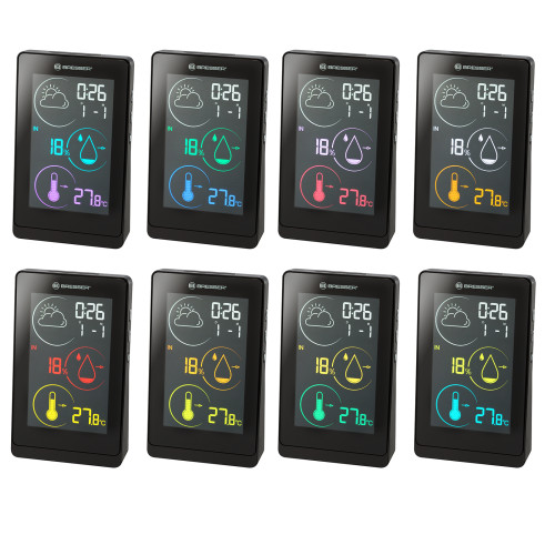 Метеостанция Bresser Colour weather station Temeo Life H Black (7008000CM3000)