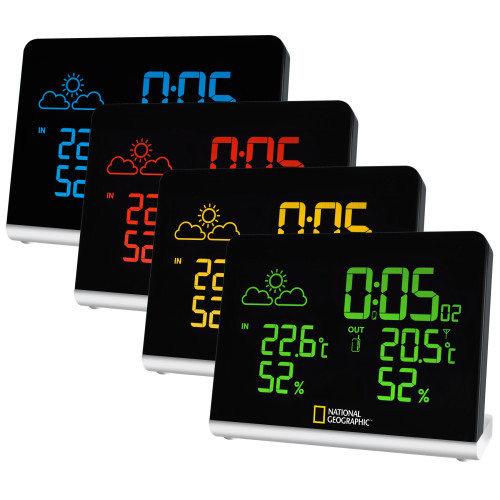 Метеостанция National Geographic Multi Colour Wireless Black (9070500)