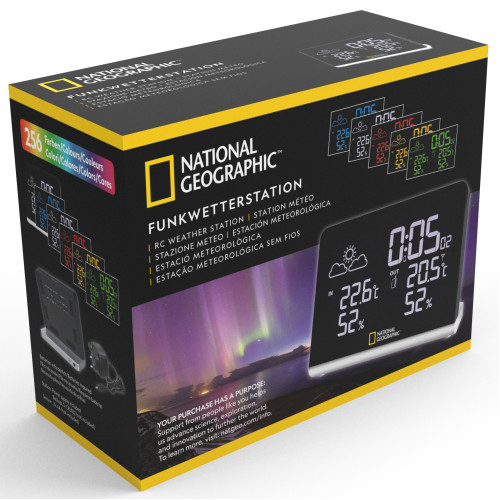 Метеостанция National Geographic Multi Colour Wireless Black (9070500)