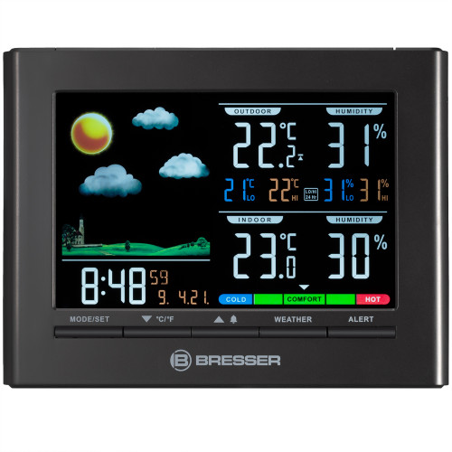 Метеостанция Bresser Neomeo Colour (Black) (7007330)
