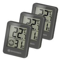 Термометр-гигрометр Bresser Temeo Hygro Indicator (3шт) Grey (7000010QT5000)