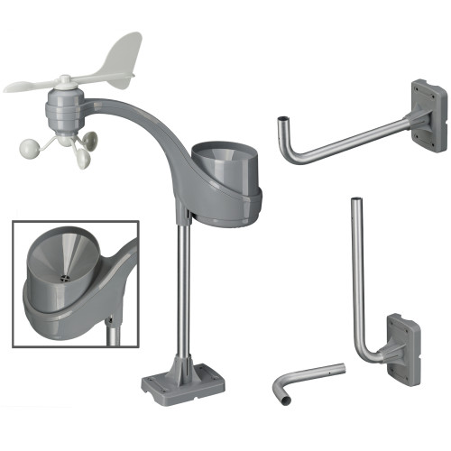 Метеостанция Bresser ClimaTemp XXL Weather Center with Display in Wooden Design Brown (7002420) Refurbished