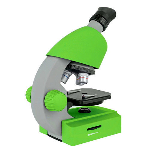 Микроскоп Bresser Junior 40x-640x Green с набором для опытов и адаптером для смартфона (8851300B4K000)