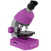 Микроскоп Bresser Junior 40x-640x Purple с набором для опытов и адаптером для смартфона(8851300GSF000)