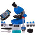 Микроскоп Bresser Junior 40x-640x Blue с набором для опытов и адаптером для смартфона (8851300WXH000)