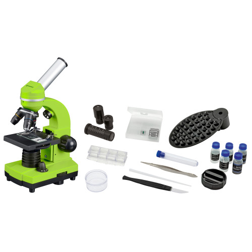 Микроскоп Bresser Biolux SEL 40x-1600x Green с адаптером для смартфона (8855600B4K000)