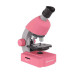 Микроскоп Bresser Junior 40x-640x Pink с набором для опытов и адаптером для смартфона (8851300E8G)