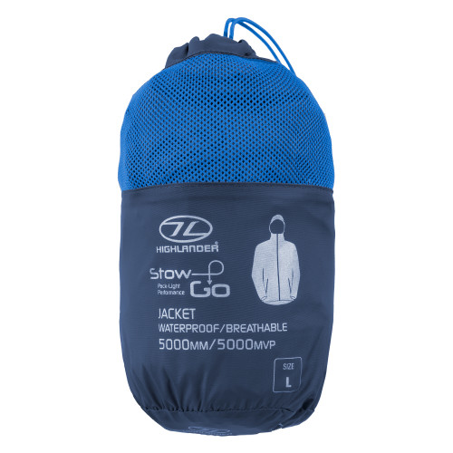 Ветровка мужская Highlander Stow & Go Pack Away Rain Jacket 6000 mm Navy M (JAC077-NB-M)